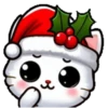🎅🏻Christmas cat white.🤍🐱 10