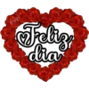 🌹corazón de flores rojas 🌹 10