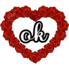 🌹corazón de flores rojas 🌹 14