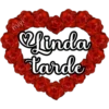 🌹corazón de flores rojas 🌹 16