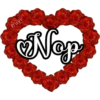 🌹corazón de flores rojas 🌹 17