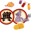 Chinese New Year stickers 農曆新年賀詞 8