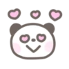Fluffy panda emoji 5