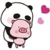 Sweet panda & honey pig 🫧🐼🐷 10