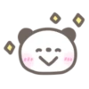 Fluffy panda emoji 14