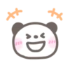 Fluffy panda emoji 17