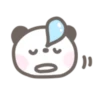 Fluffy panda emoji 18