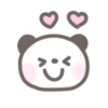 Fluffy panda emoji 24