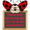 P Puedes estar lejos de mis ojos, pero no de mis pensamientos