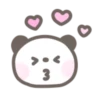 Fluffy panda emoji 26