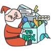 DEX Christmas sticker 8