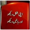 اپنی شکل دیکھو
اور باتیں دیکھو