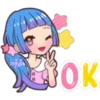 💜🌸Girlsticker🌸💜 9
