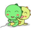 kawaii Dino y su amigo 🫧🪷 10