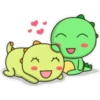 kawaii Dino y su amigo 🫧🪷 17