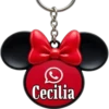 Llaveros Minnie Personalizados✨1🇲🇽&🇲🇽Clásica 11