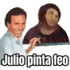 Julio pinta feo