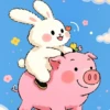 🧿Rabbit y Pig🐰🐷💕 10