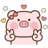 🐷 Pink Pig 1 English💖C☆ 10