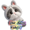 Gatito disfrazado de conejo💞1🇵🇪Clásica 14