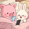 🧿Rabbit y Pig🐰🐷💕 14