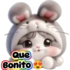 Gatito disfrazado de conejo💞1🇵🇪Clásica 17