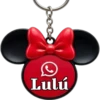 Llaveros Minnie Personalizados✨1🇲🇽&🇲🇽Clásica 18