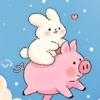 🧿Rabbit y Pig🐰🐷💕 22