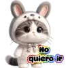 Gatito disfrazado de conejo💞1🇵🇪Clásica 26