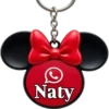 Llaveros Minnie Personalizados✨1🇲🇽&🇲🇽Clásica 26