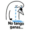 No tengo ganas...