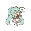 Hatsune Miku x Pusheen (GIF) 10