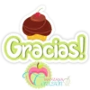Gracias! REPOSTERIA FINA LETAS DECORADE MANZANA orazon