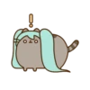 Hatsune Miku x Pusheen (GIF) 16