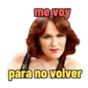 me voy para no volver