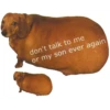 don't talk to me or my son ever again