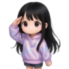 Purple hoodie girl 💜👩🏻 22