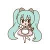 Hatsune Miku x Pusheen (GIF) 24