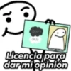Licencia para darmi opinión