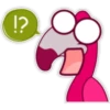 Flamingo cartoon 🦩🌷 10