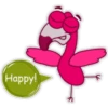 Flamingo cartoon 🦩🌷 12