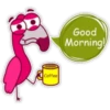 Flamingo cartoon 🦩🌷 14
