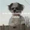 o no tenes bateria en el celular