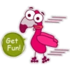 Flamingo cartoon 🦩🌷 16