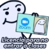 人 zoom Licencia para no entrar a clases