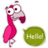 Flamingo cartoon 🦩🌷 18