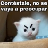 Contéstale, no se vaya a preocupar