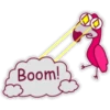 Flamingo cartoon 🦩🌷 23