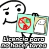 PDX Haricy Stickers Licencia para no hacer tarea