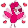 Flamingo cartoon 🦩🌷 27